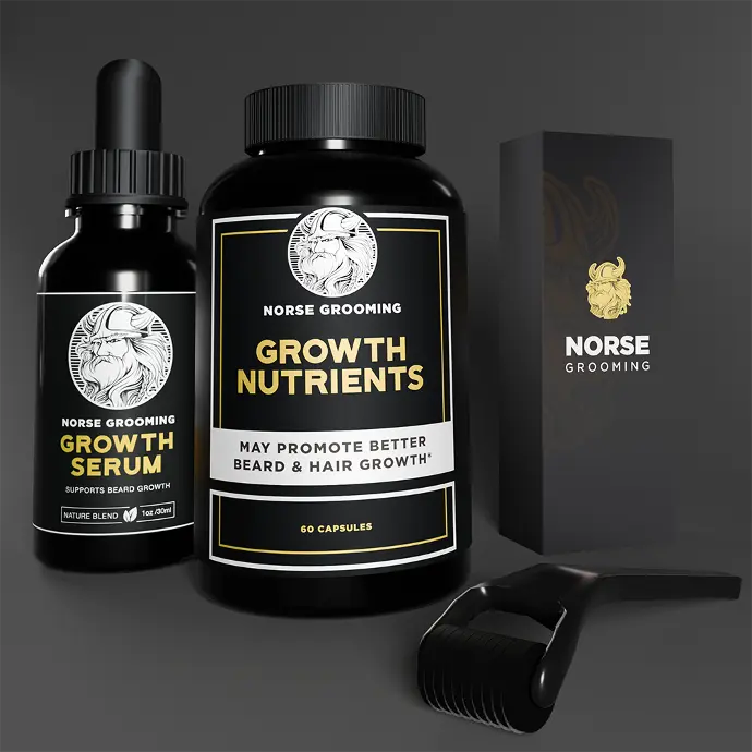 3D beard oil wtih roller 3D beard oil